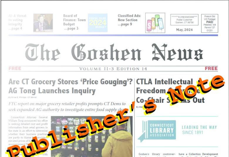 The Goshen News - Staff Photo - Create Article
